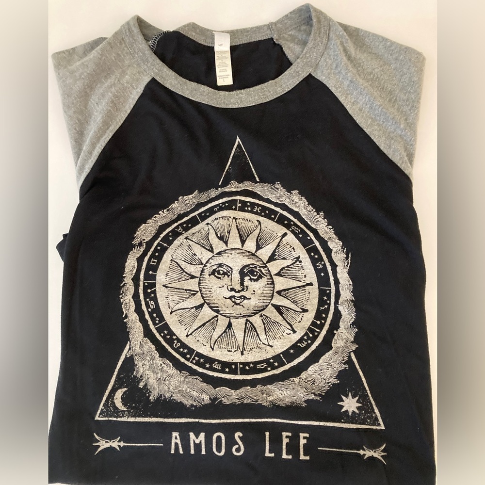 Amos Lee Baseball Tee Size Large